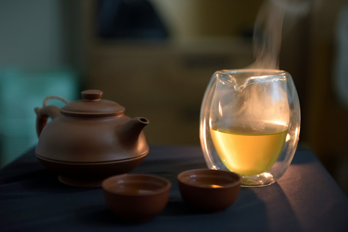 Oolong-Plantagen in den Bergen Taiwans