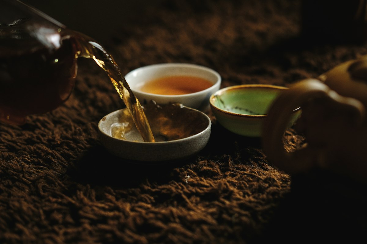 Handverlesene Oolong-Teeblätter